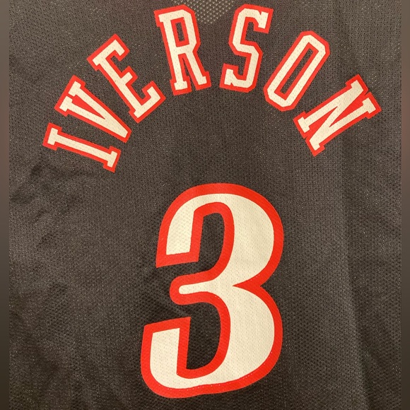 Allen Iverson Sixers Champion Jersey 🔥💥🔥💥🔥💥🔥💥 - Picture 3 of 7